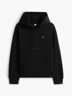 Flag Embroidery Fleece Drawstring Hoody — Black 6