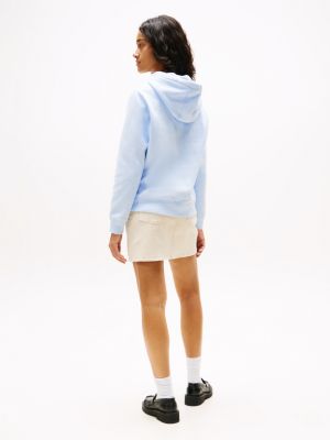 blue flag patch hoody for women tommy jeans