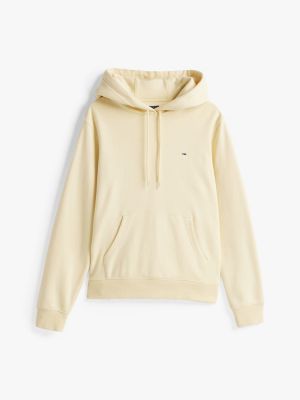 yellow flag patch hoody for women tommy jeans