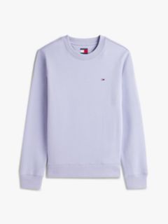 Flag Embroidery Brushed Fleece Sweatshirt — Blue 5