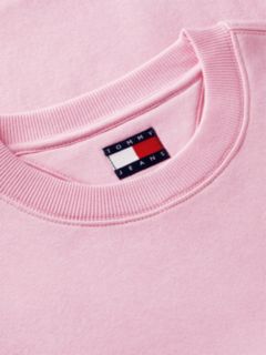 Flag Embroidery Brushed Fleece Sweatshirt — Pink 6