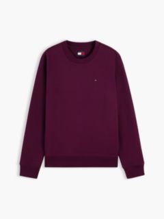 Flag Embroidery Brushed Fleece Sweatshirt — Purple 5