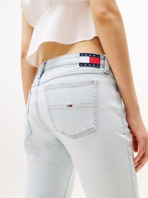 jean skinny sophie taille basse bleu pour femmes tommy jeans