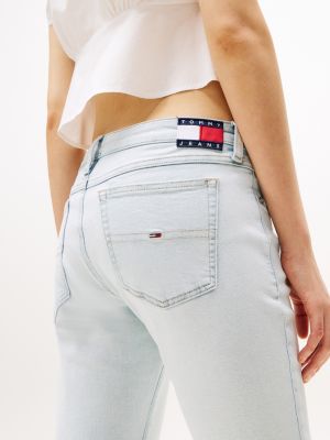 blue sophie low rise skinny jeans for women tommy jeans