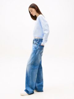 Mia Mid Rise Relaxed Straight Jeans — Blue 3