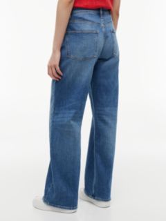 Mia Mid Rise Relaxed Straight Jeans — Blue 5