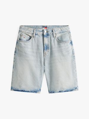 blue mia relaxed denim bermuda shorts for women tommy jeans