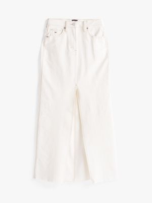 beige claire denim maxi skirt for women tommy jeans