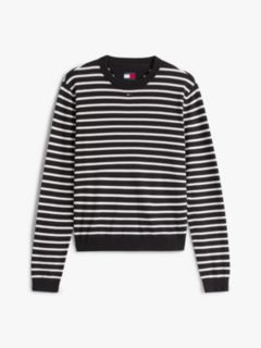 Flag Embroidery Crew Neck Jumper — Black 5