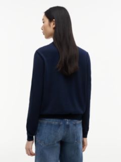 Flag Embroidery Crew Neck Jumper — Blue 4