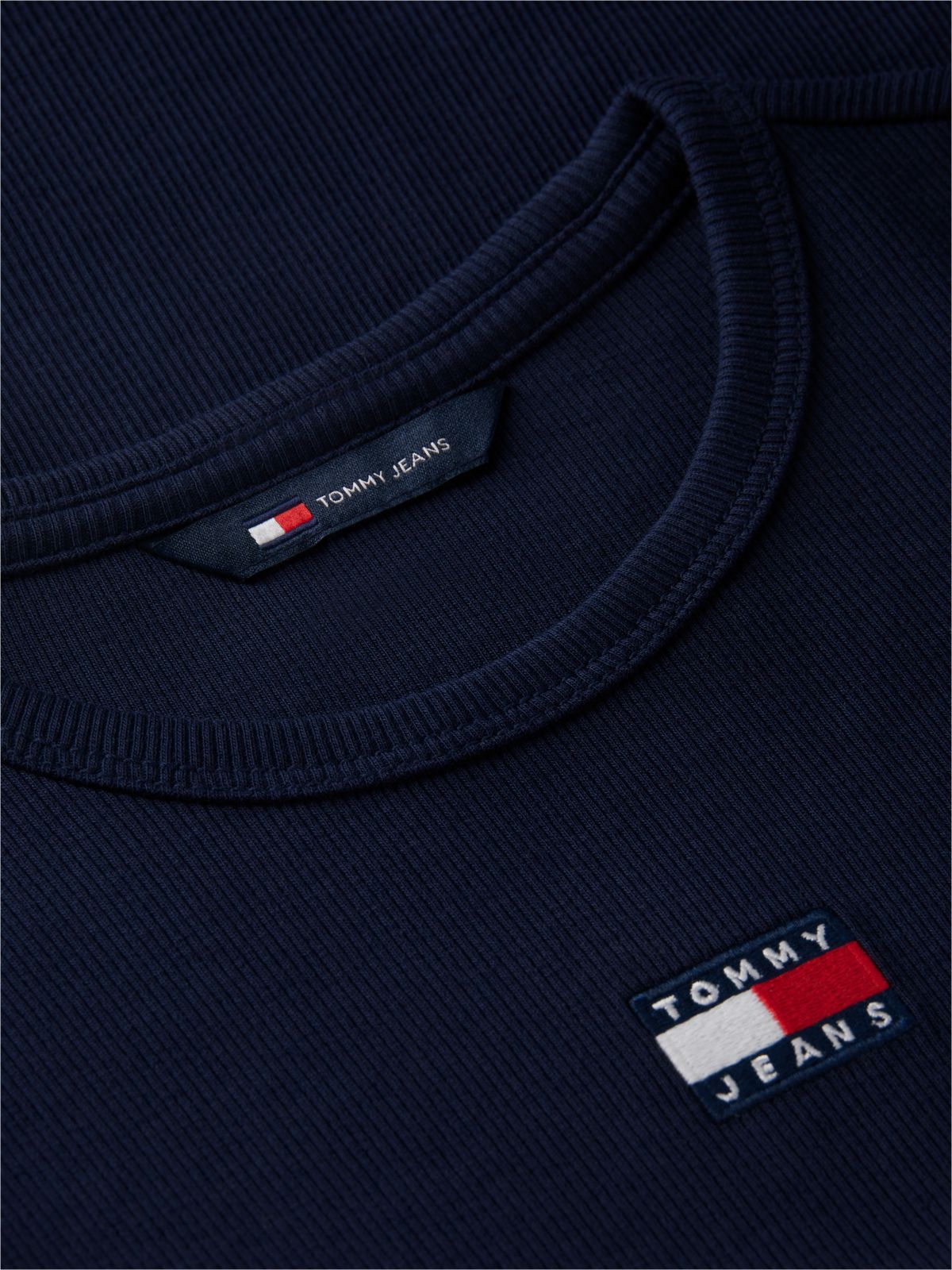 Tommy Badge Slim Long Sleeve T-Shirt — Blue