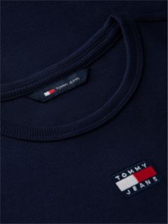 Tommy Badge Slim Long Sleeve T-Shirt — Blue 7