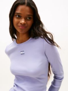 Tommy Badge Slim Long Sleeve T-Shirt — Blue 2