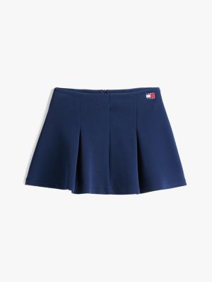 blue fit and flare mini skirt for women tommy jeans