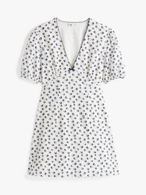 multi crepe mini dress for women tommy jeans