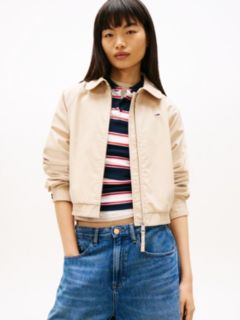 Tommy Badge Water Repellent Twill Jacket — Beige 1