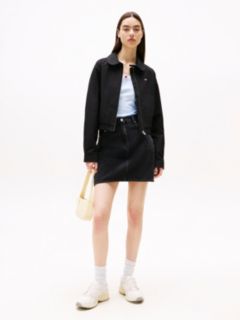 Tommy Badge Water Repellent Twill Jacket — Black 3