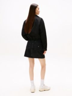 Tommy Badge Water Repellent Twill Jacket — Black 4