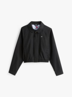 Tommy Badge Water Repellent Twill Jacket — Black 5