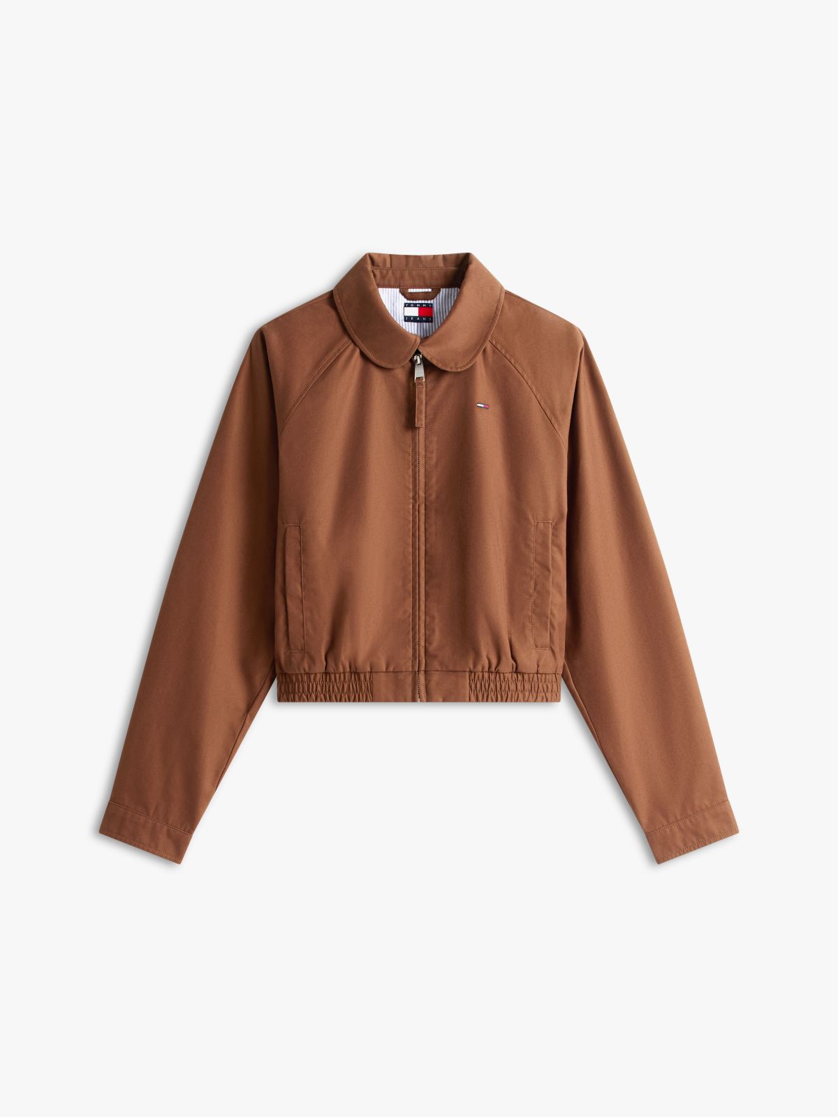 Tommy Badge Water Repellent Twill Jacket — Brown