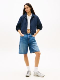 Logo Collar Water Repellent Jacket — Blue 3