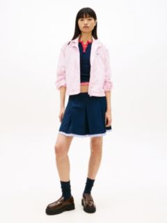 Logo Collar Water Repellent Jacket — Pink 3