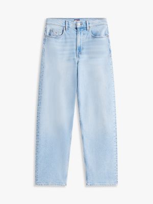 blue layla high rise slim straight jeans for women tommy jeans