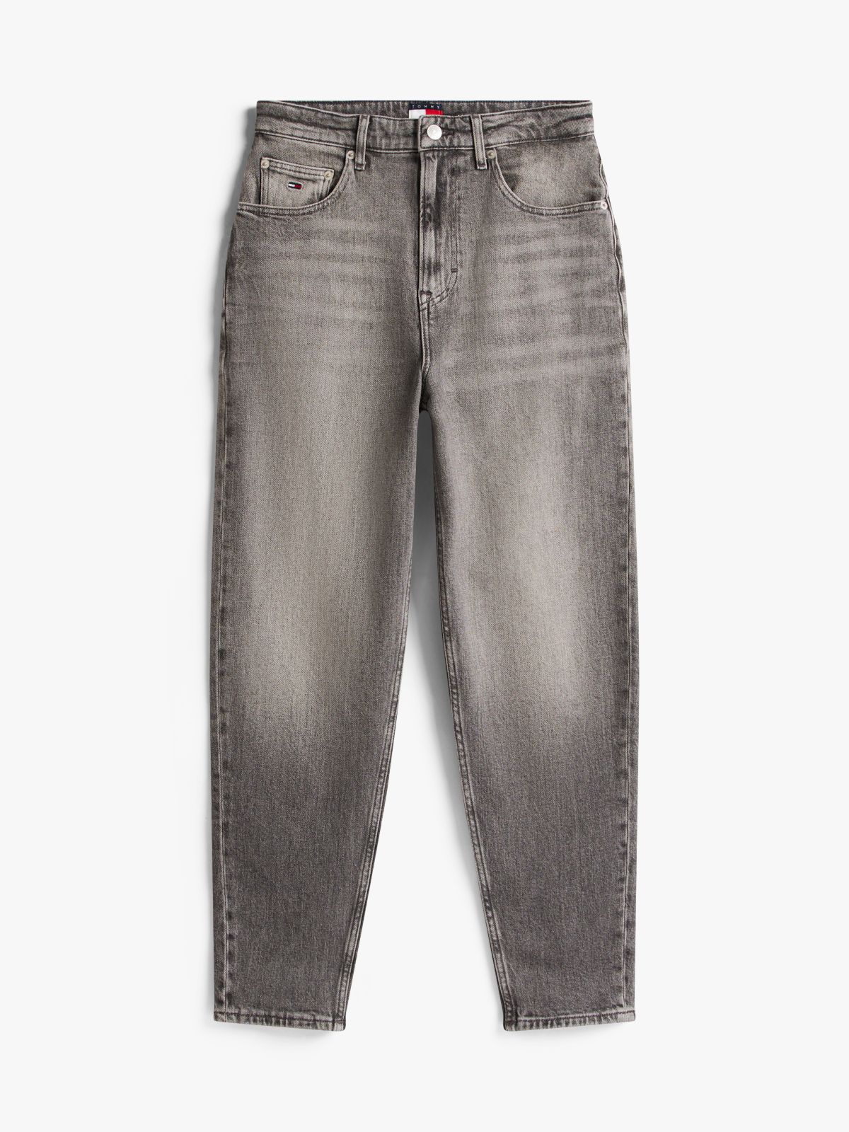 Mom Ultra High Rise Tapered Jeans — Grey