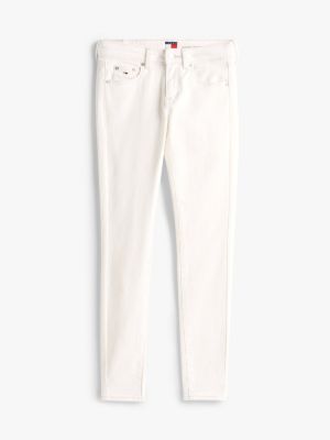 white sophie light wash low rise jeans for women tommy jeans