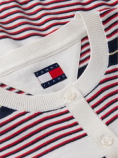 Slim Crew Neck Cardigan — Red 6