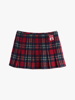 Plaid flared mini skirt best sale