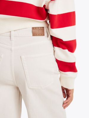 white wide leg jeans for women tommy jeans