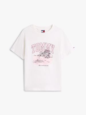 multi tropical graphic relaxed fit t-shirt for women tommy jeans