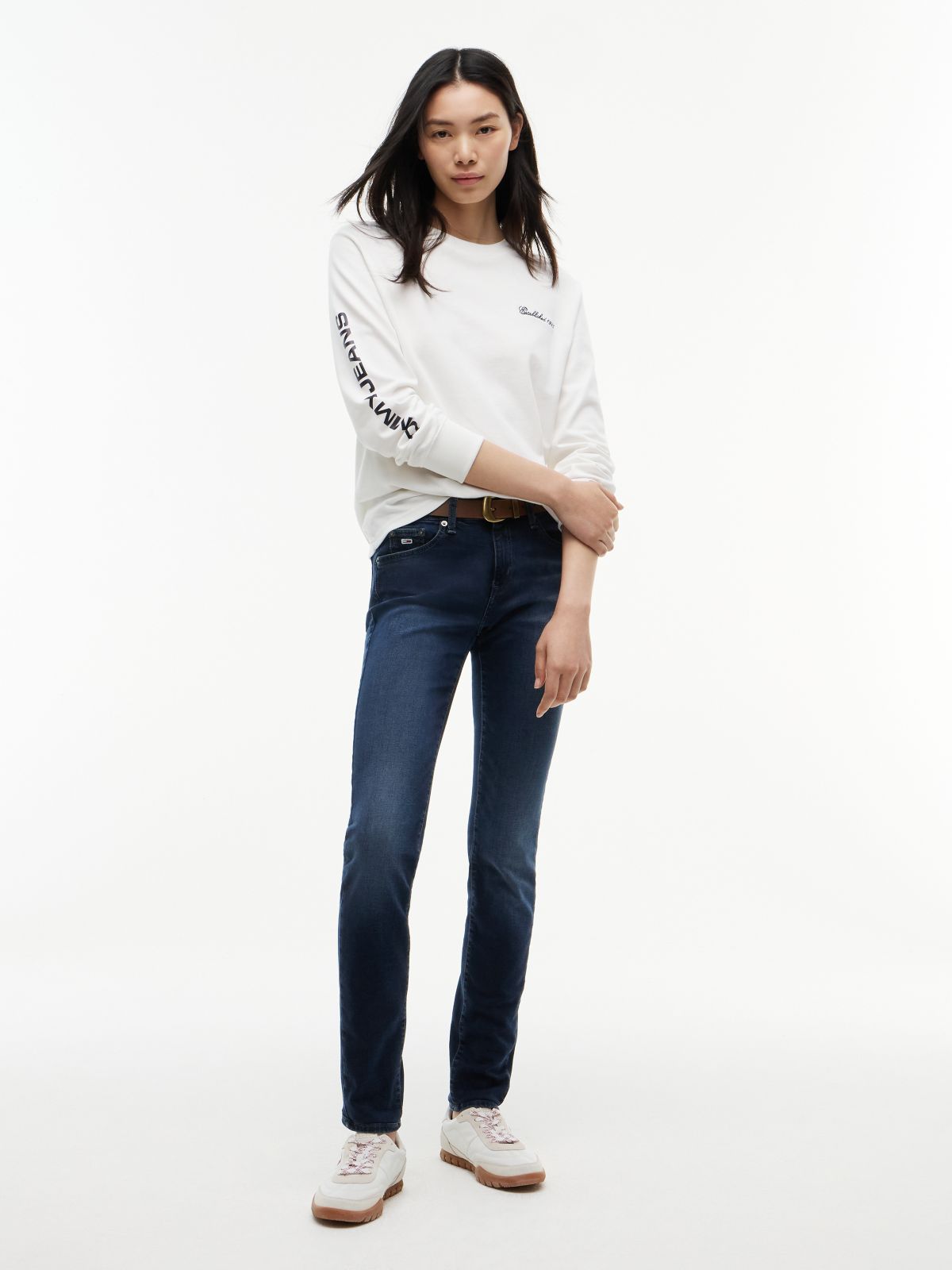 Sophie Low Rise Skinny Jeans — Blue