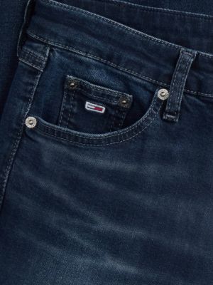 jean skinny taille basse bleu pour femmes tommy jeans