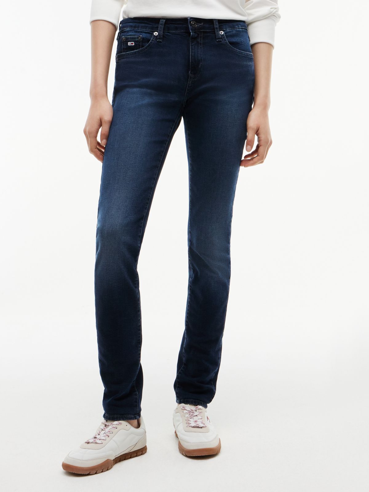 Sophie Low Rise Skinny Jeans — Blue