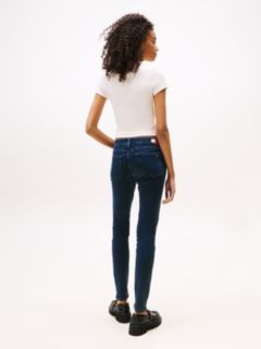 Sophie Low Rise Skinny Faded Jeans — Blue 4