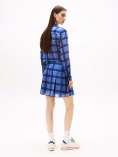 Regular Fit Cropped Chiffon Shirt — Blue 4