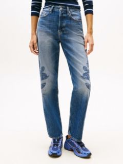 High Rise Slim Straight Leg Jeans — Multi 2