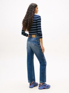 High Rise Slim Straight Leg Jeans — Multi 4