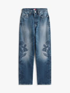 High Rise Slim Straight Leg Jeans — Multi 5