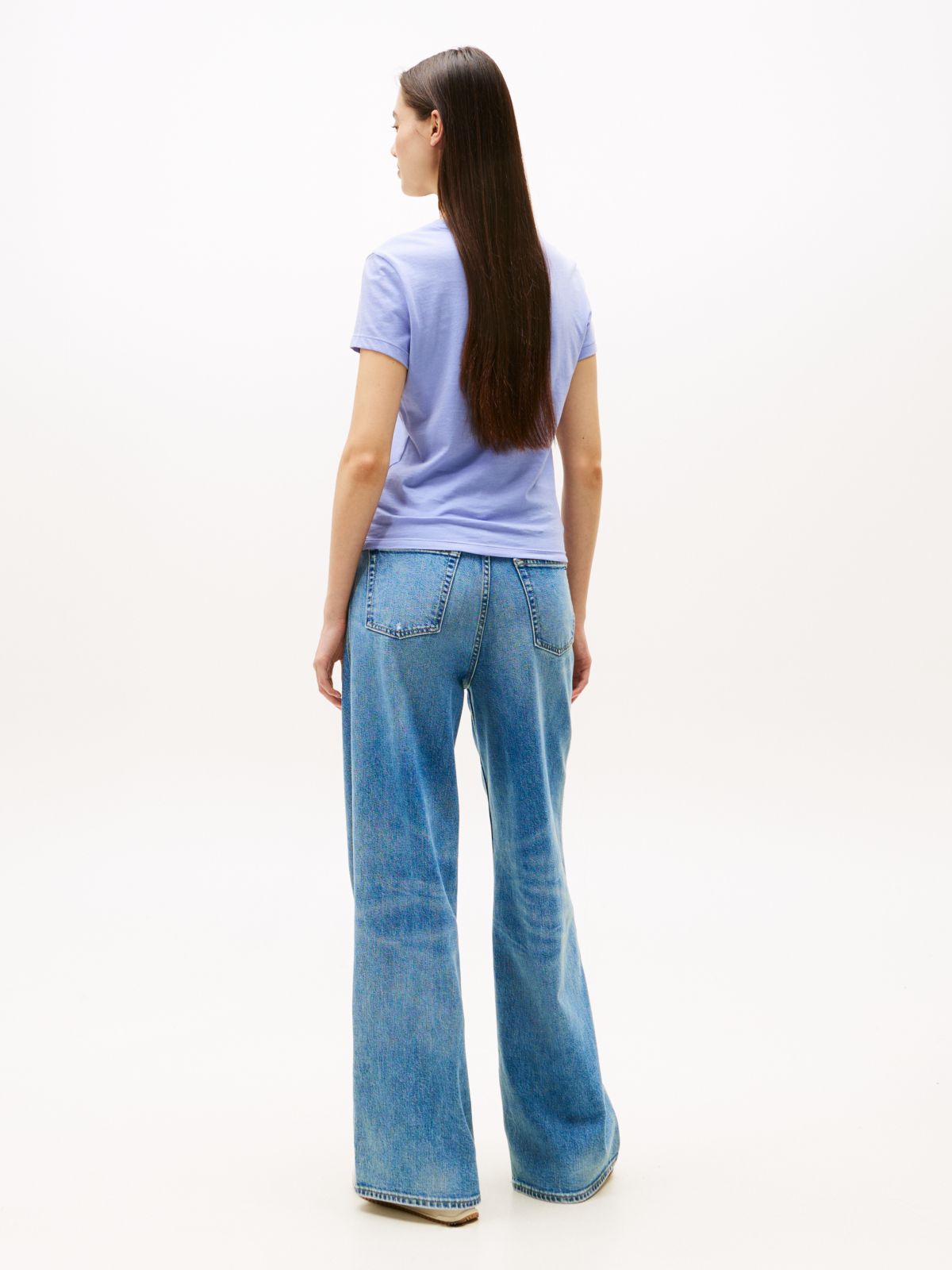 Logo Jersey Slim T-Shirt — Purple