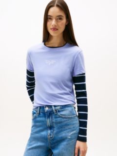 Logo Jersey Slim T-Shirt — Purple 1