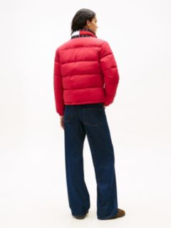 Logo Relaxed Puffer Jacket — Red 5