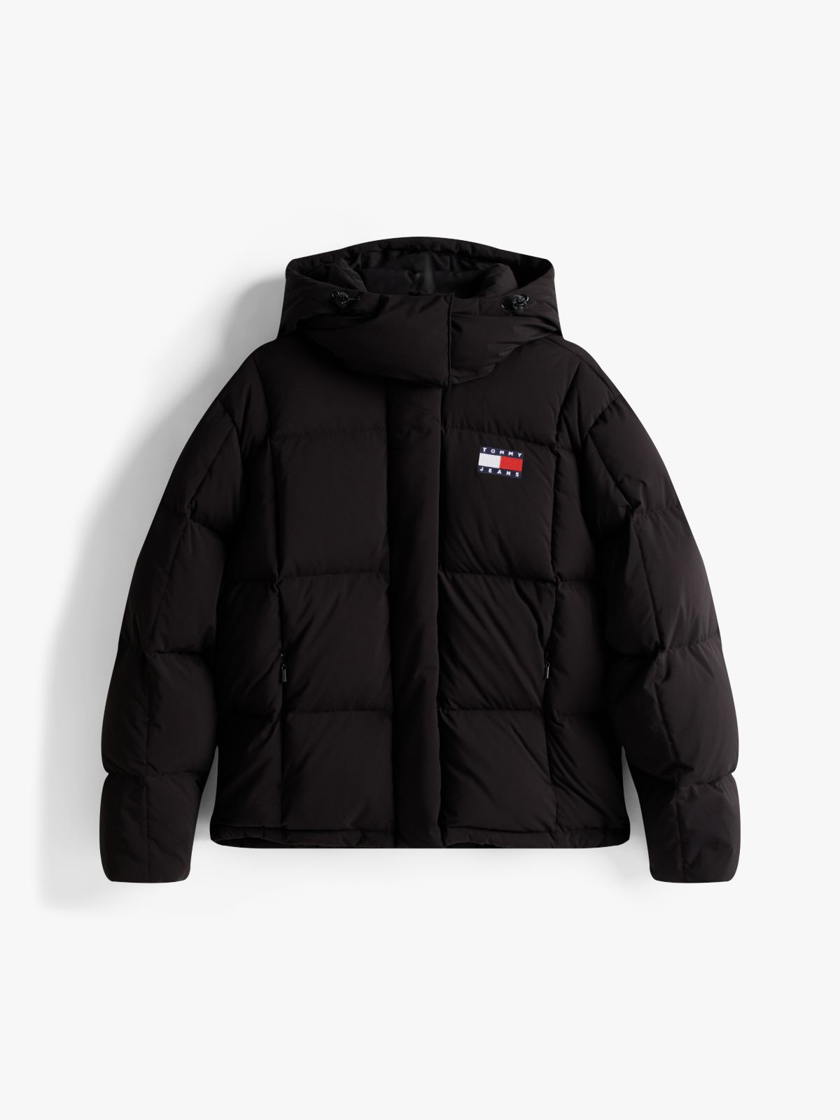 Down Hooded Alaska Puffer Jacket — Black