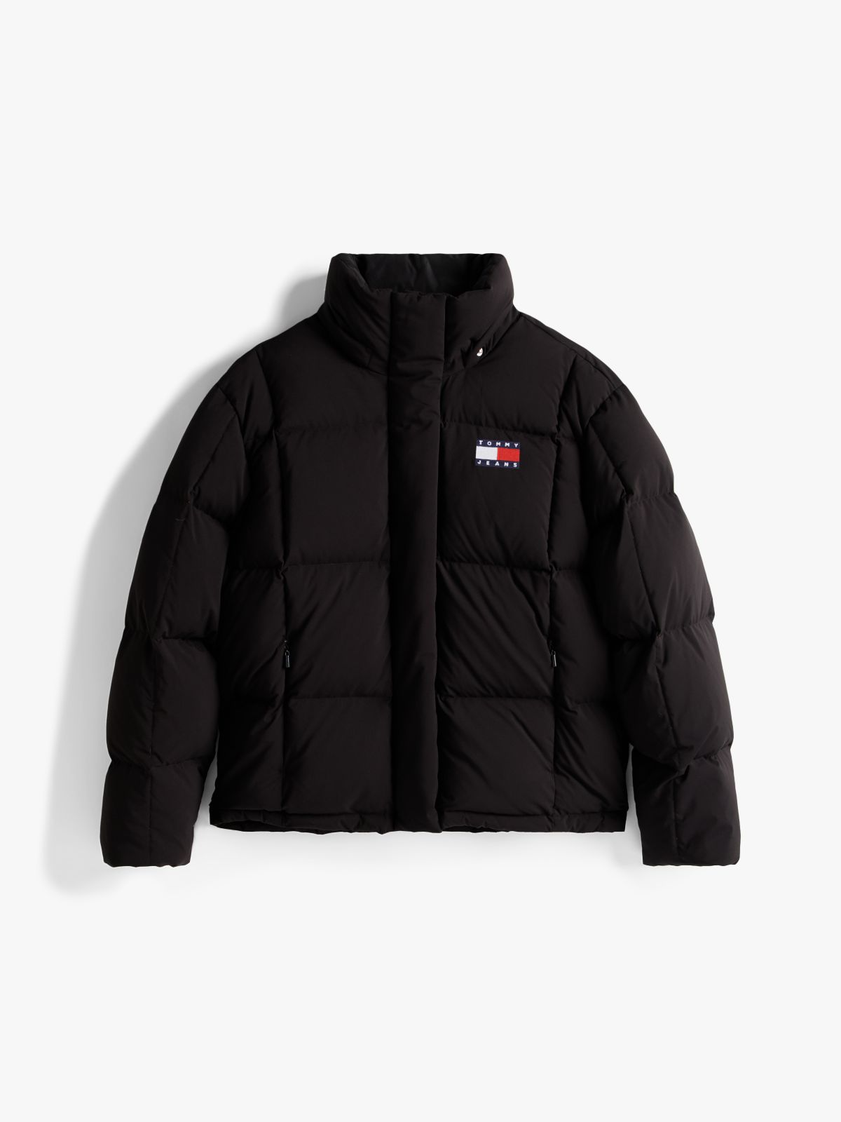 Down Hooded Alaska Puffer Jacket — Black
