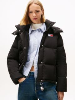 Down Hooded Alaska Puffer Jacket — Black 1