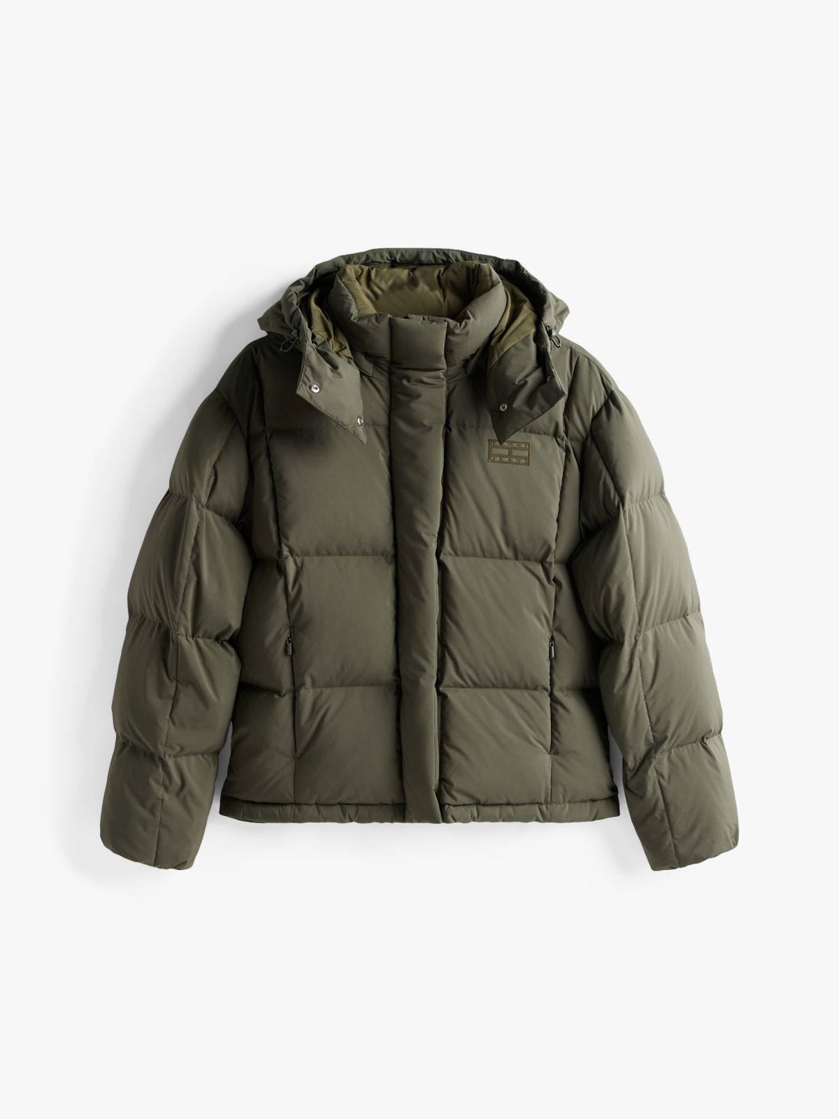 Down Hooded Alaska Puffer Jacket — Green