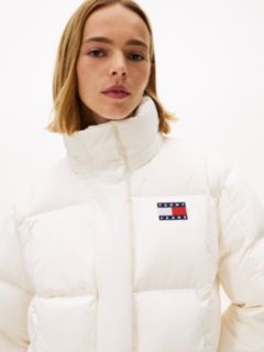 Down Hooded Alaska Puffer Jacket — White 2