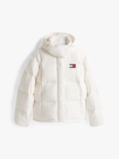 Down Hooded Alaska Puffer Jacket — White 5